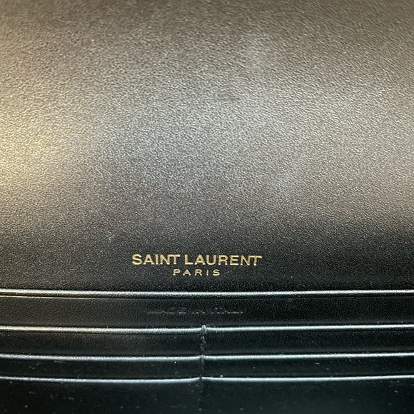SAINT LAURENT MONOGRAM KATE CHAIN WALLET WITH TASSEL IN SMOOTH CALFSKIN - Picture 8 of 14
